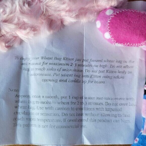 Magic Bag Hot / cold NEW Kitty  Cat Pet Animal warming buddy Handcrafted - Picture 5 of 5